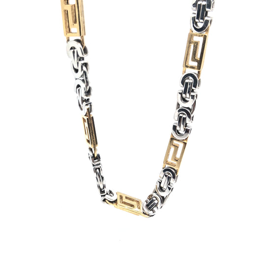 Стоманен ланец - двуцветен