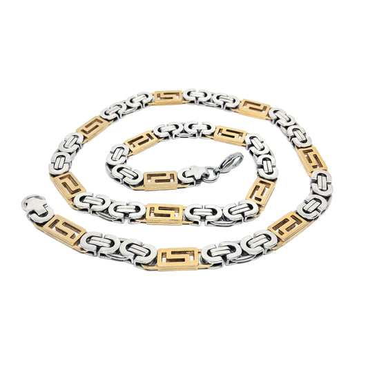 Стоманен ланец - двуцветен